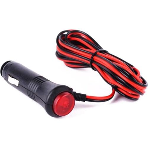 Universal Connector 12V 24V Male Auto Car Motorcycle Cigarette Lighter Socket Plug Connector On Off Switch