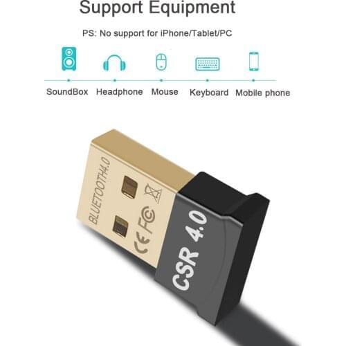 USB Bluetooth-Compatible 4.0 Adapter Transmitter Receiver Audio Receiver Dongle Wireless Dongle USB Adapter For Computer Laptop