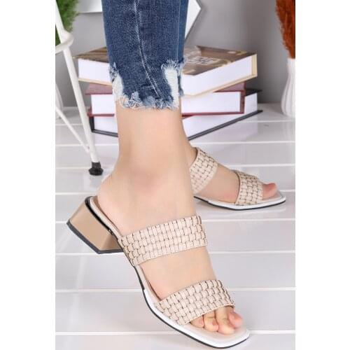 Woggo Pnt 366026 Skin 4 Cm Heel Casual Female Slippers