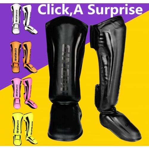 Youth/Adult MMA Boxing Leggings Calf Muay Thai Sanda Instep Training Game Ankle Protective Gear men women Mma Foot Shin guard
