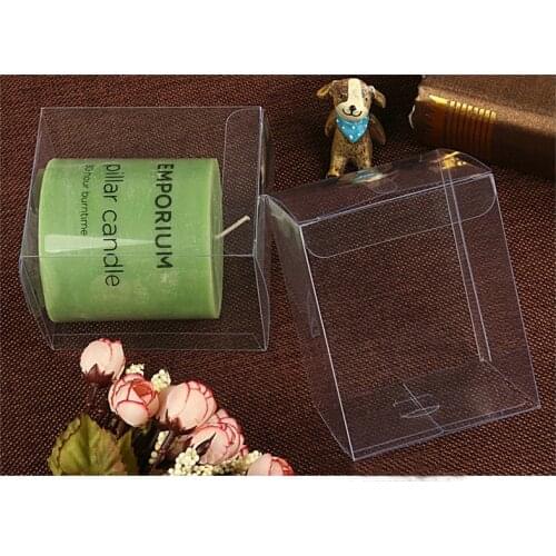 200pcs 5x5x13 Jewelry Gift Box Clear Boxes Plastic Box Transparent Storage Pvc Box Packaging Display Pvc Boxen For Wed/christmas