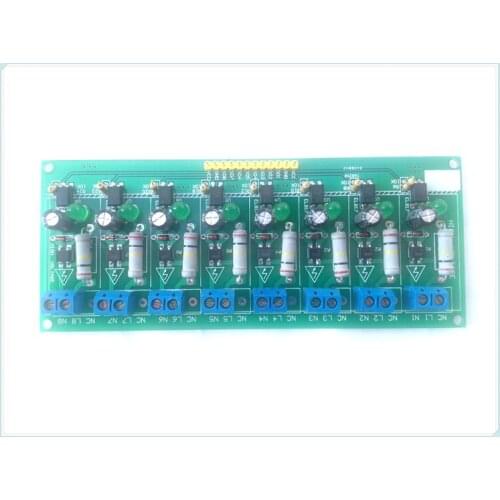 220V Optocoupler Isolation Test Board, 8 Way Optocoupler Isolation Test, 220V AC Voltage Can Be Connected to PLC