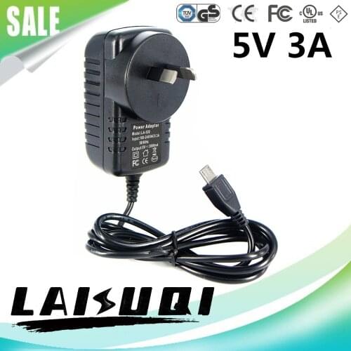 1pcs 5v 3a micro usb AC power adapter AU plug charger 5v3a supply for raspberry pi zero Pi 3 B B+ LAISUQI new hot sale