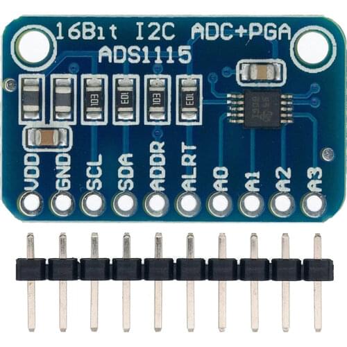 16 Bit I2C ADS1115 ADS1015 Module ADC 4 channel with Pro Gain Amplifier RPi