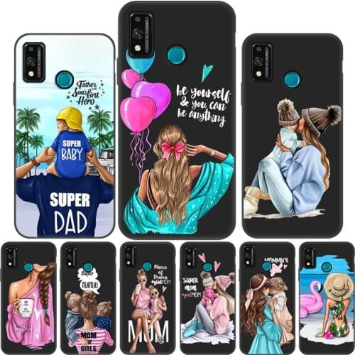 For Huawei Mate 20 Lite Nova 5T Case Super Mom Woman Baby Phone Case For Honor 10 10X 9 Lite 10i 8X 9X 8 20 30 40 Pro Plus Cover