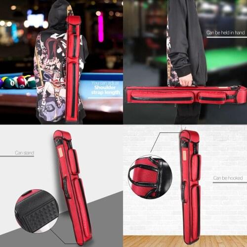 NA Billiard Cue Case Nylon Material 5 Holes 5 Colors Carrying Bag Stick Case Durable Fit 2 Butt 3 Shafts Billiard Accessories