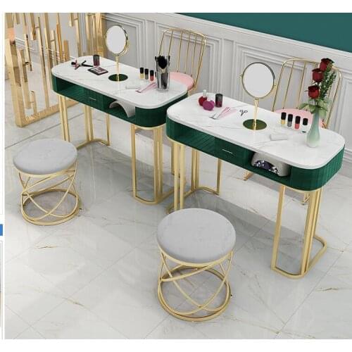 Net Red Manicure Table Single Double Table and Chair Set Luxury Manicure Table Modern Manicure Table Special Price Economy