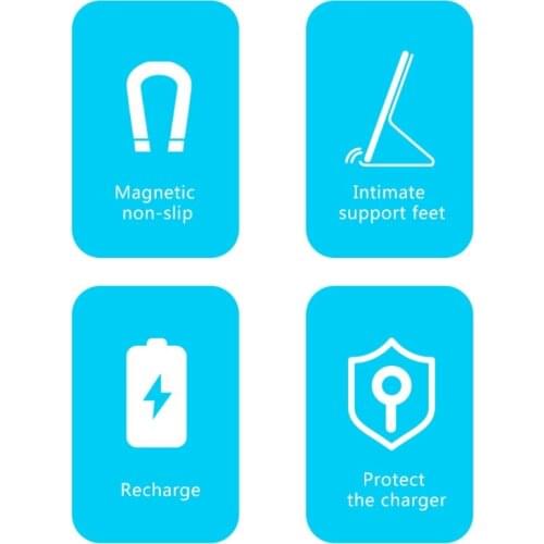 F3MA Aluminum Alloy Holder Stand Designed for Mobilephone Magnetic Wireless Charger Creative Desktop Stents