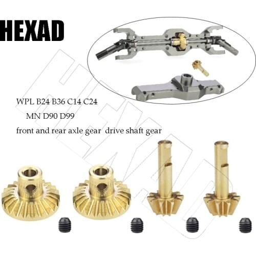 Br Front & Rear Axle Gear Drive Shaft Gears Upgrade Accessories for WPL B24 B36 C14 C24 MN D90 D99 MS Parts