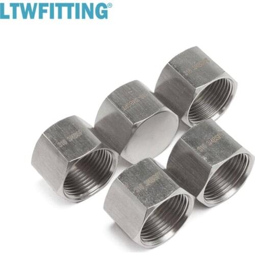 LTWFITTING Stainless Steel 316 Pipe Cap Fittings 3/4-Inch BSPT Air Fuel Water Boat