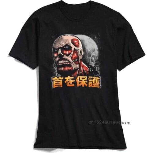 Attack On Titan T-shirt Cool Men 3D T Shirt High Street Japan Anime Print Tshirt 100% Cotton Black Tops Tees Custom Company