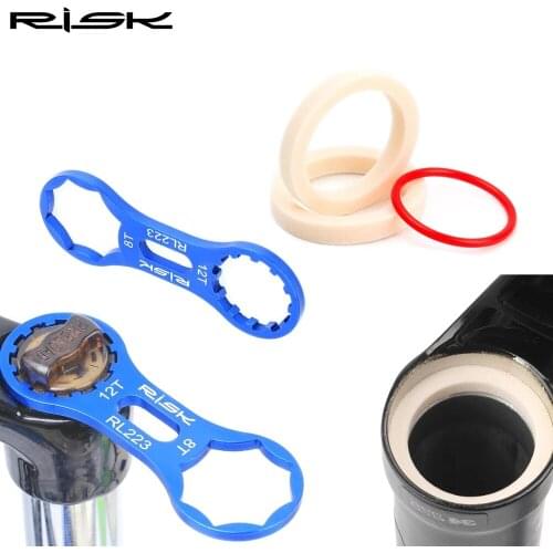 RISK Bicycle Sponge Ring Oil Sealed Foam Bike Front Fork For Fox Rockshox Manitou Sponges And Itinerary 0-ring Fork Removal Tool