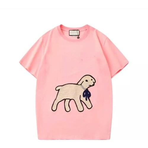 Summer Casual Loose Cotton T-shirts Elegant Letter Diamond Tops Tee fashion Streetwear Plus Size Men and women unisex T shirt