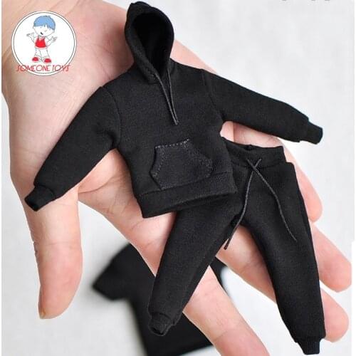 1/12 Scale Male Hoodies Shirt Trousers for 6 Inches Dam TBLeague Action Figures Clothes