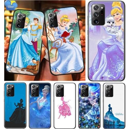 Disney Cinderella Princess For Samsung Galaxy A01 A11 A12 A22 A21S A31 A41 A42 A51 A71 A32 A52 A72 A02S Soft Phone Case
