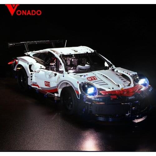 Lighting kit Technic MOC Super 20097 Racing Car Building Block Kit Brick Kids Boy Gift Toy Compatible for Lego 42096(only light)