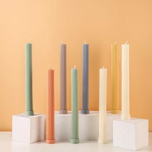 Birthday Pillar Candles Set Romantic Wedding Creative Holiday Candles Smokeless Soy Swiece Dekoracyjne Home Decor DE50LZ