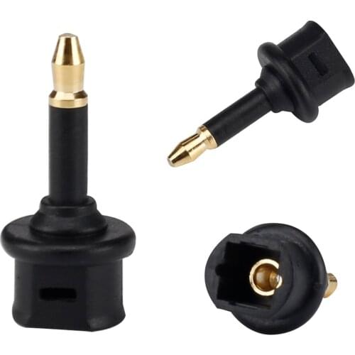 For Toslink plug to 3.5mm mini digital optical cable adapter, male to SPDIF standard port, Hi-Fi audio connector for Macbook TV