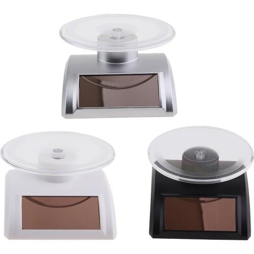 Premium Mini Solar Powered Jewelry Display Turntable Rotary Stand Rack Phone