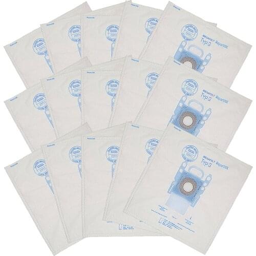 5 pack vacuum cleaner dust bag replacement for Bosch Microfibre Type G GXXL GXL MegaAir SuperTex BBZ41FGXXL Nonoriginal