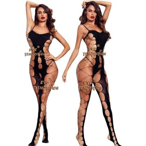 Sexy adult Sleepwear Lingerie Babydoll BODYSUIT Mesh Body Stocking Intimate Teddy Catsuit doll dress Cosplay sexy underwear W269