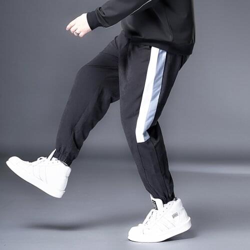 Plus 7XL 6XL XXXXXL Mens Joggers Pants Fitness Sportswear Bottoms Sweatpants Trousers Male Stripe Jogging Sports Casual Pants