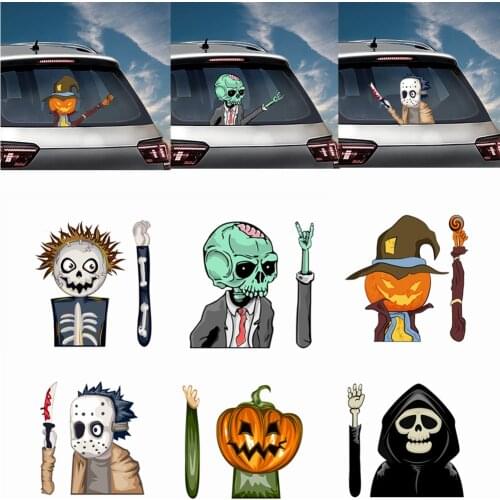 Hallows' Day Decoration Car Waving Wiper Stickers Rear Window Wiper Stiker Halloween Car Stickers And Decals For Car Accessories