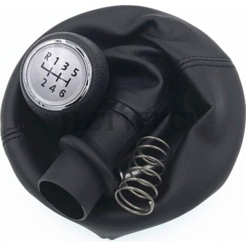 High Quality 6 Speed Gear Stick Shift Knob Frame Boots For VW Transporter T5 T6