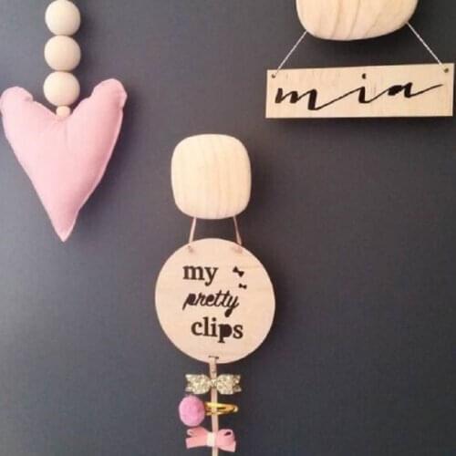 Baby Hair Clip Hanger Storage Box DIY Multi-function Decoration Storage Pendant Wall Hanging Decorative Girl Hair Clip