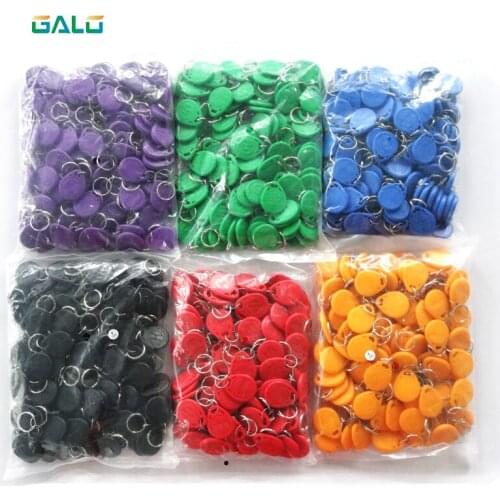 100pcs/bag Rfid Tag 125Khz Proximity RFID Card Keyfobs Access Control Smart Card reader use Colorful optional