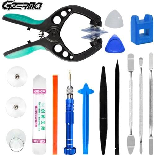 GZERMA 16Pcs Professional Smartphone Screen Opening Repair Tool Kit With Screwdriver Screen Opening Tools Disassembly Kit DIY