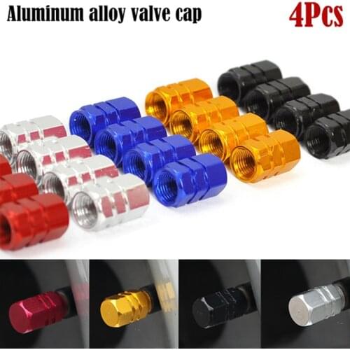 4PCS Air Caps Cove Levert Car Tire Valve Stem caps Bolt-in Aluminum Theftproof Wheel Tires Valves Tyre Stem