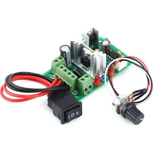 6V 12V 24V PWM DC Motor Speed Controller Reversible Switch Adjustable Governor Motor Driver Reversing Digital Display 0~100