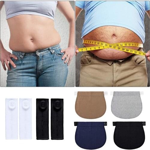 8Pcs Adjustable Elastic Pregnancy Waistband Belt Women Waist Extender Clothing Pants For Maternity clothes Sewing Accessories