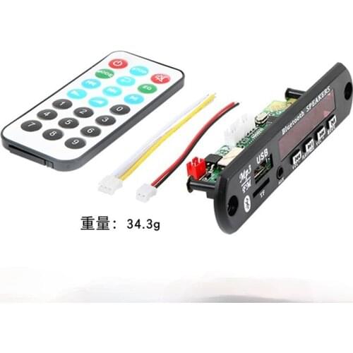 SXINDA Bluetooth 5.0 Receiver Car Kit MP3 Player Decoder Board Color Screen FM Radio TF USB 3.5 Mm AUX Audio For Iphone XS