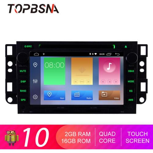 TOPBSNA 2 Din Android 10 Car DVD Player For Chevrolet Epica Captiva Lova Aveo Spark Optra Holden WIFI GPS Car Radio Stereo Video