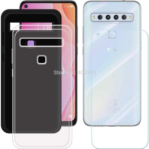 For TCL 10L Case For TCL 10L Luxury Soft TPU Phone Case With Tempered glass For TCL 10L
