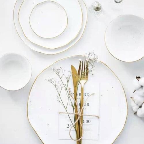 Dessert Plates Creative Nordic Dishes Ins Assiette Ceramic Breakfast Tableware Cute Style Тарелки Для Еды Porcelain Schaaltje