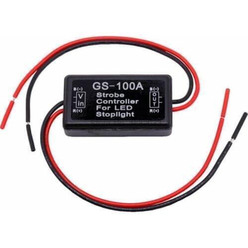 By DHL or Fedex 100pcs GS-100A Flash Strobe Controller Flasher Module for Car LED Brake Stop Light Lamp Waterproof Short GS 100A