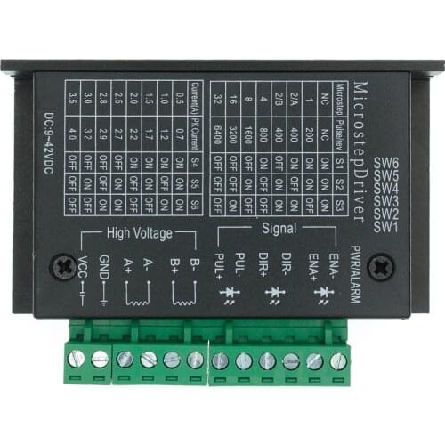 Stepper Motor Driver TB6600 23 Nema 34 42/57/86 Nema17 4A DC9-40V 1 Axis Stepping Motor CNC Engraving Machine