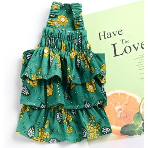 Pet Summer Dresses XS Tutu Skirt Cat Puppy Bikini Yorkshire Pomeranian Shih Tzu Maltese Bichon Poodle Schnauzer Dog Fancy Dress