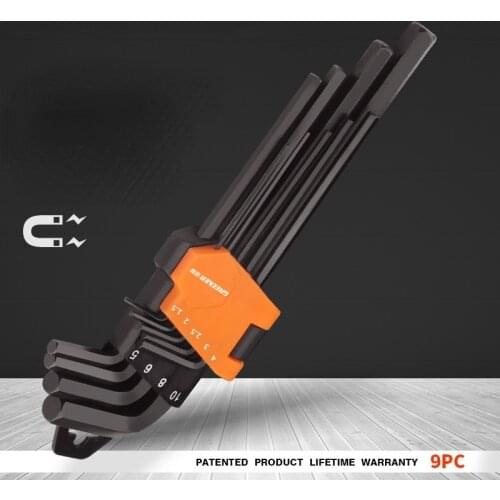 Blackened Allen Wrench Set/6-Angle Wrench Hexagon Wrench Hex Wrench Extension Hexagon Wrench Repair Tool