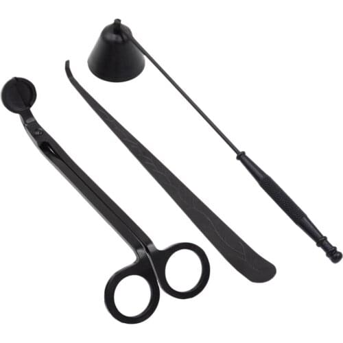 New 1Set Stainless Steel Scissor Wick Trimmer Extinguish Candle Cut Tool Kit