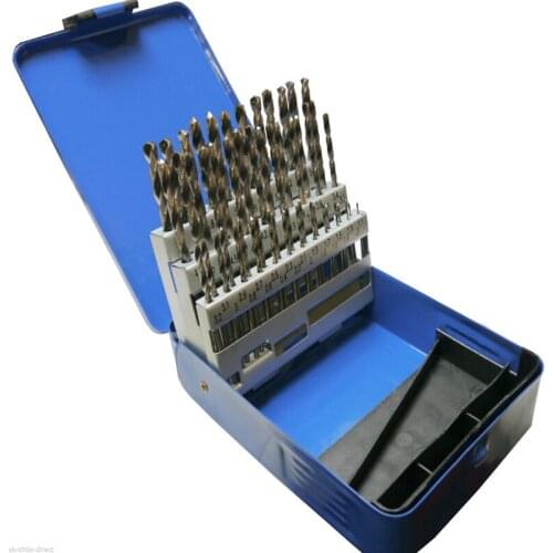 New 51pc Engineering Drill Bit Set Hss 1 - 6mm in 0.1mm Increments