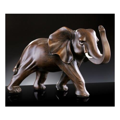 Factory wholesale elephant object resin imitation wood elephant mother elephant display piece auspicious such image handicraft