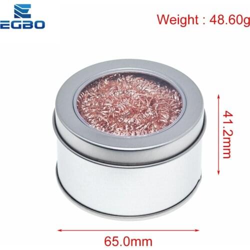 Desoldering soldering iron mesh filter cleaning nozzle tip copper wire ball clean ball dross box Cleaning Ball