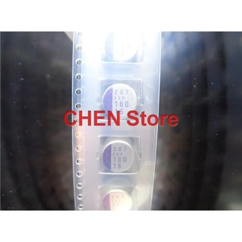 20PCS/50PCS SANYO OS-CON SVP 16V180UF 10X8MM SMD Polymer Solid Electrolytic Capacitor 180UF 16V Low ESR 16SVP180MX