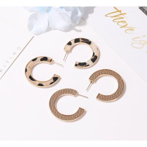 Pair Sell Shine C Shape Stud Earrings Colorful Earrings For Women Bohemian Fashion Jewelry 2020 Geometric Stud Earrings