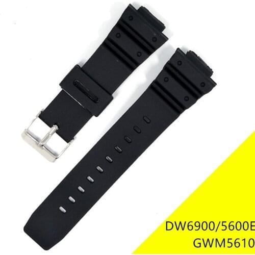 Resin watch Strap Silicone Rubber Watchband Wristband Watches Band For Casio G Shock 5600E DW6900 GWM5610 Bracelet Watch