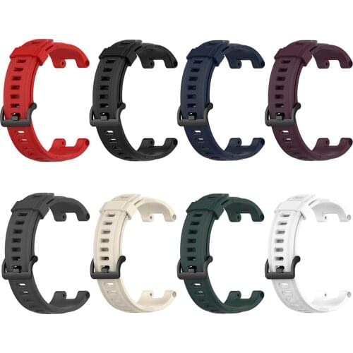 Silicone Sport Replacement Watch Band for Huami Amazfit T-Rex Pro/Amazfit T-Rex Smart Watch Wrist Bracelet Strap Watchbands